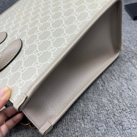 Gucci GG Leather Tote Bag 999-020825 - Picture 6 of 16